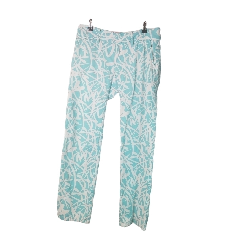 Lilly Pulitzer shorley light fire flies dragonfly pants capri - Picture 4 of 10